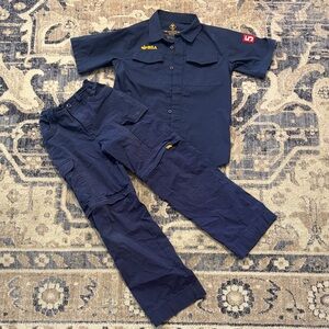 Blue Cub Scots Shirt and Pants Set